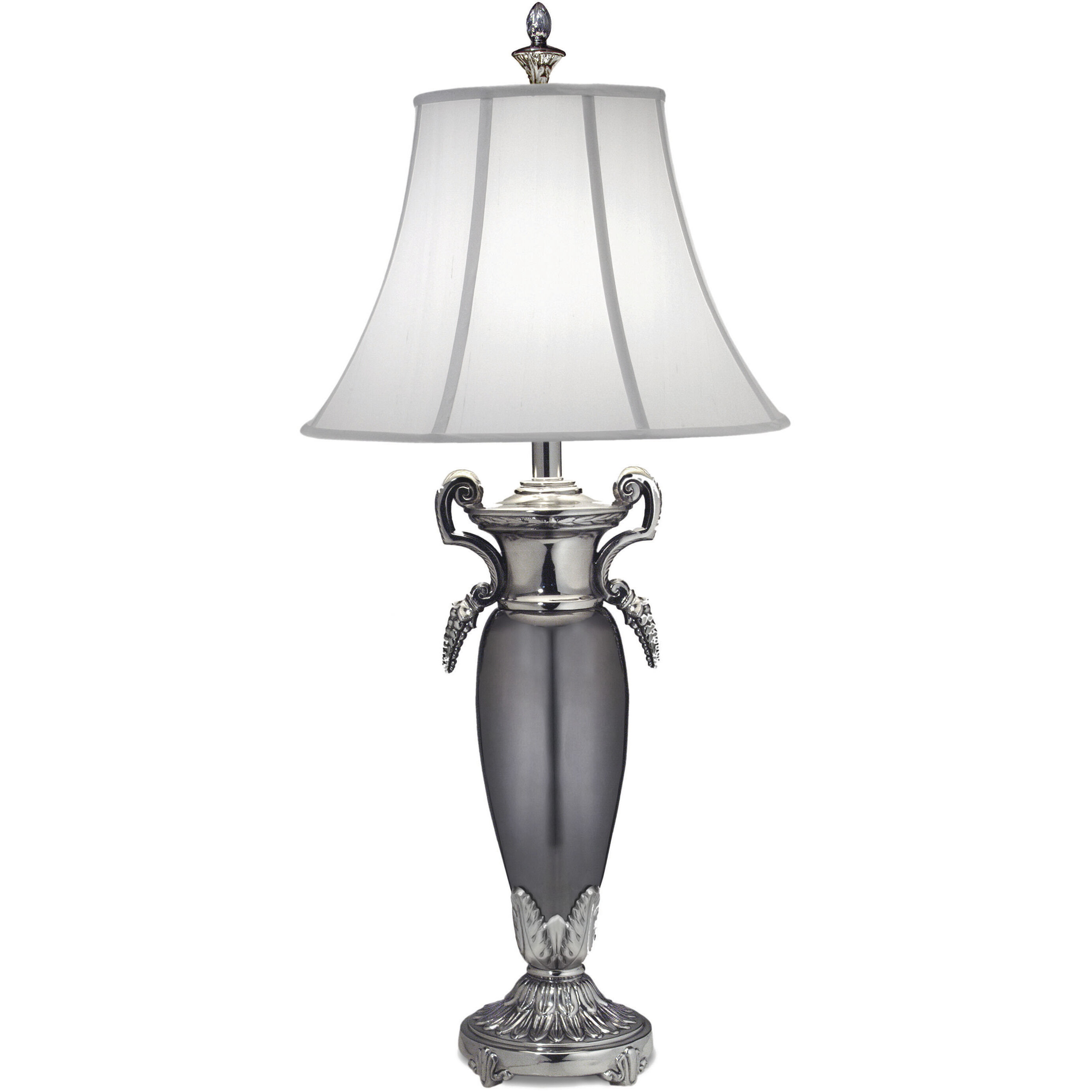 Ellie 36 inch 150.00 watt Polished Nickel and Black Table Lamp Portable Light